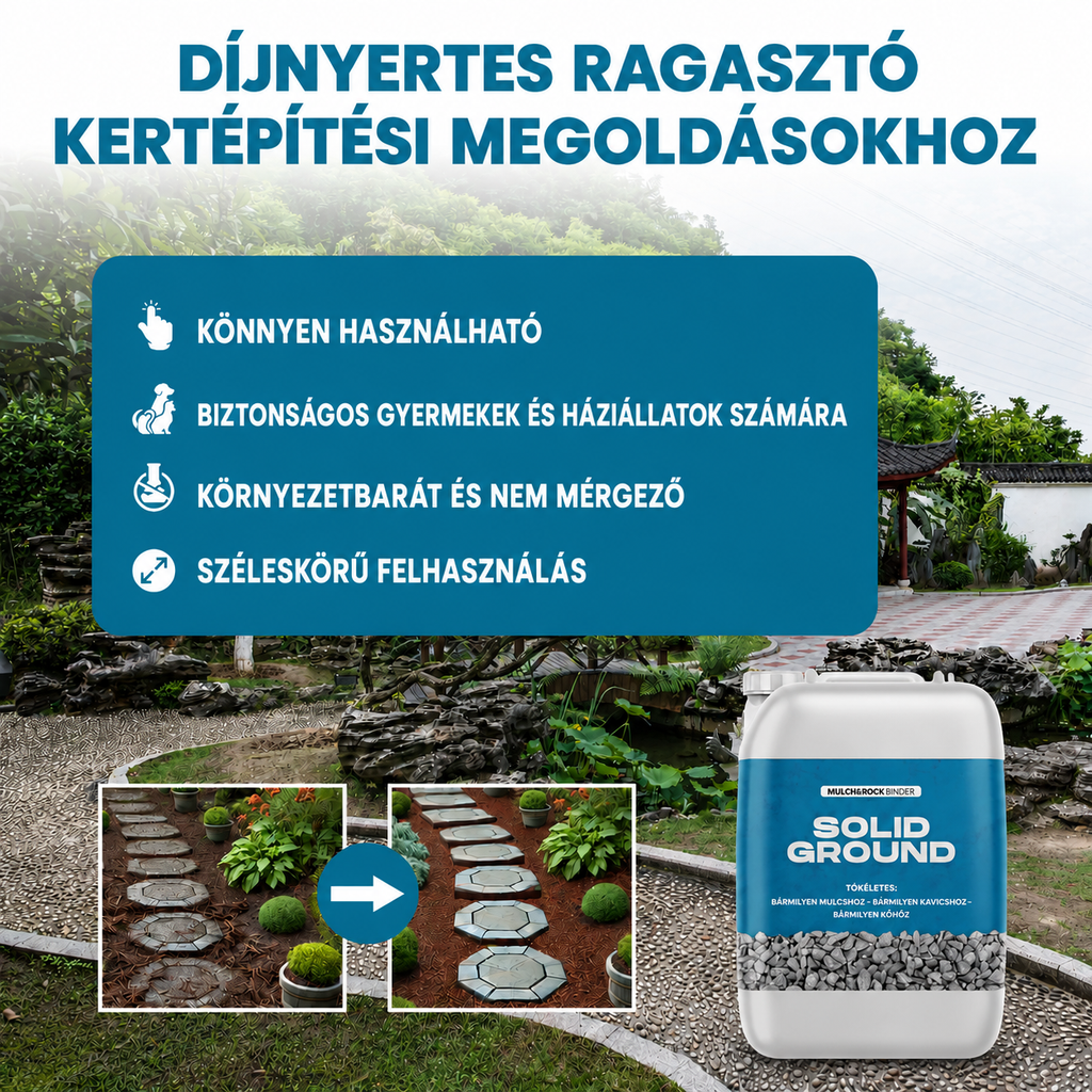 SOLID GROUND – Adhesive for Landscaping Stones Used in Yard Design