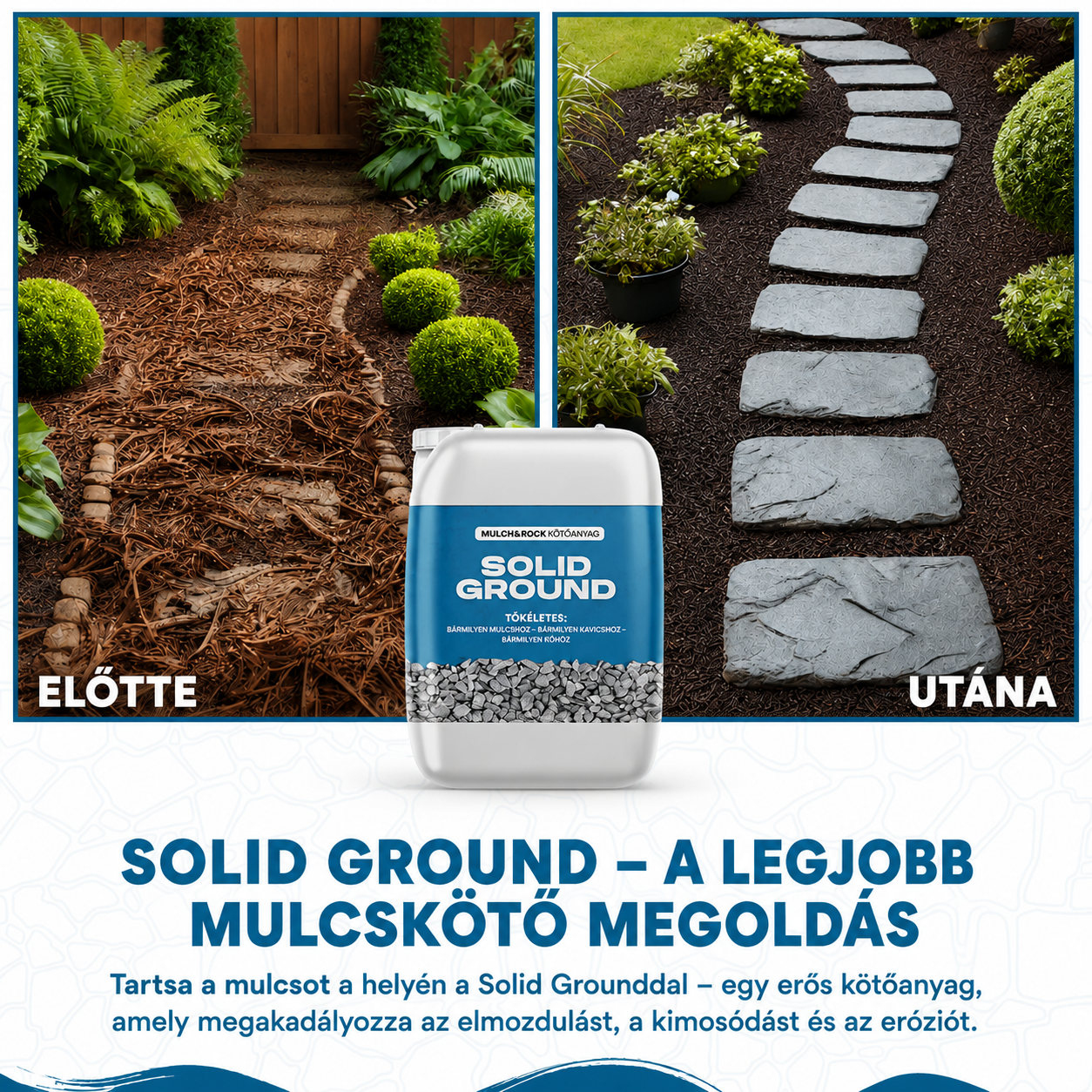 SOLID GROUND – Adhesive for Landscaping Stones Used in Yard Design
